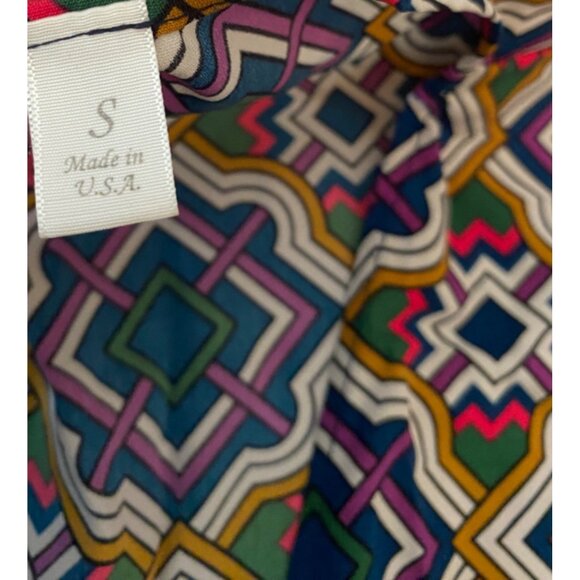 Francesca Multicolored Geometric Pattern Open Kimono Cardigan Small - Picture 5 of 10